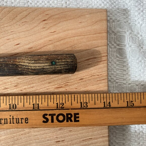 Share Vintage Antique Meat Carving Fork Wood Handle, 12 1/2 in - Picture 6 of 7